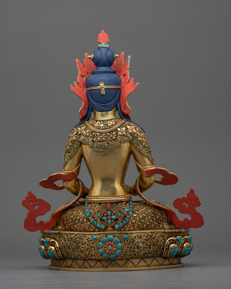 Longevity Bodhisattva Amitayus Statue | Radiant Symbol of Eternal Life