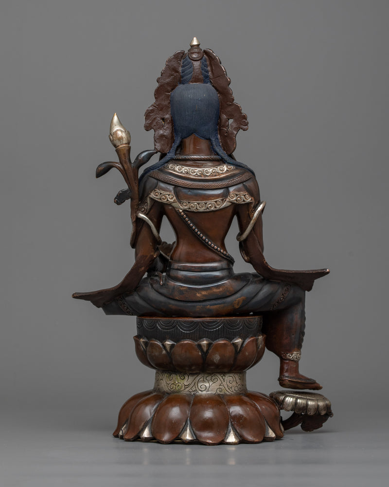 Oxidized Figurine Chenrezig | Manifestation of Compassion and Wisdom