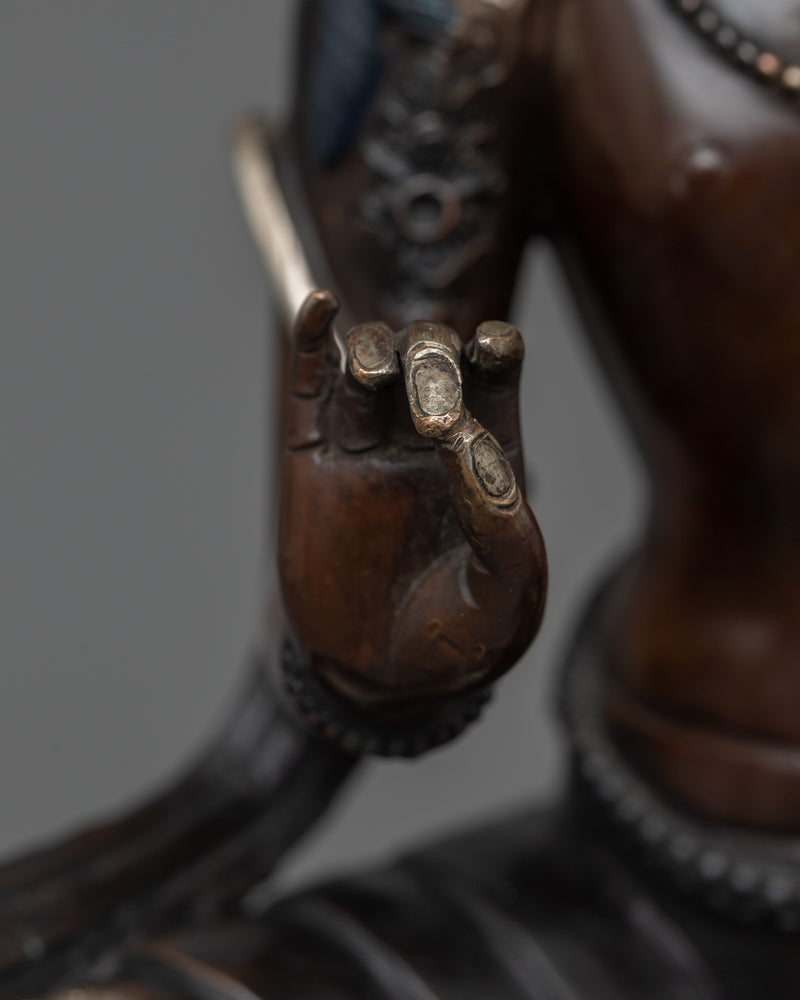 Oxidized Figurine Chenrezig | Manifestation of Compassion and Wisdom