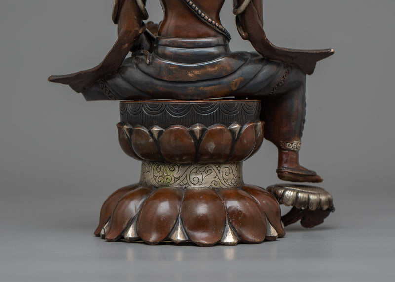 Oxidized Figurine Chenrezig | Manifestation of Compassion and Wisdom