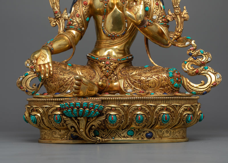 Green Tara Figurine | Radiant Symbol of Compassion