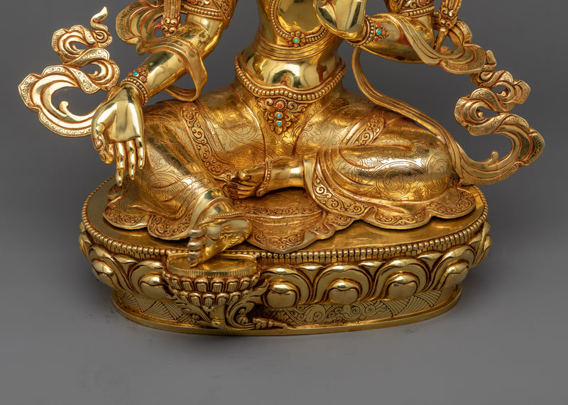 Graceful Green Tara Statue | Radiant Symbol of Compassion