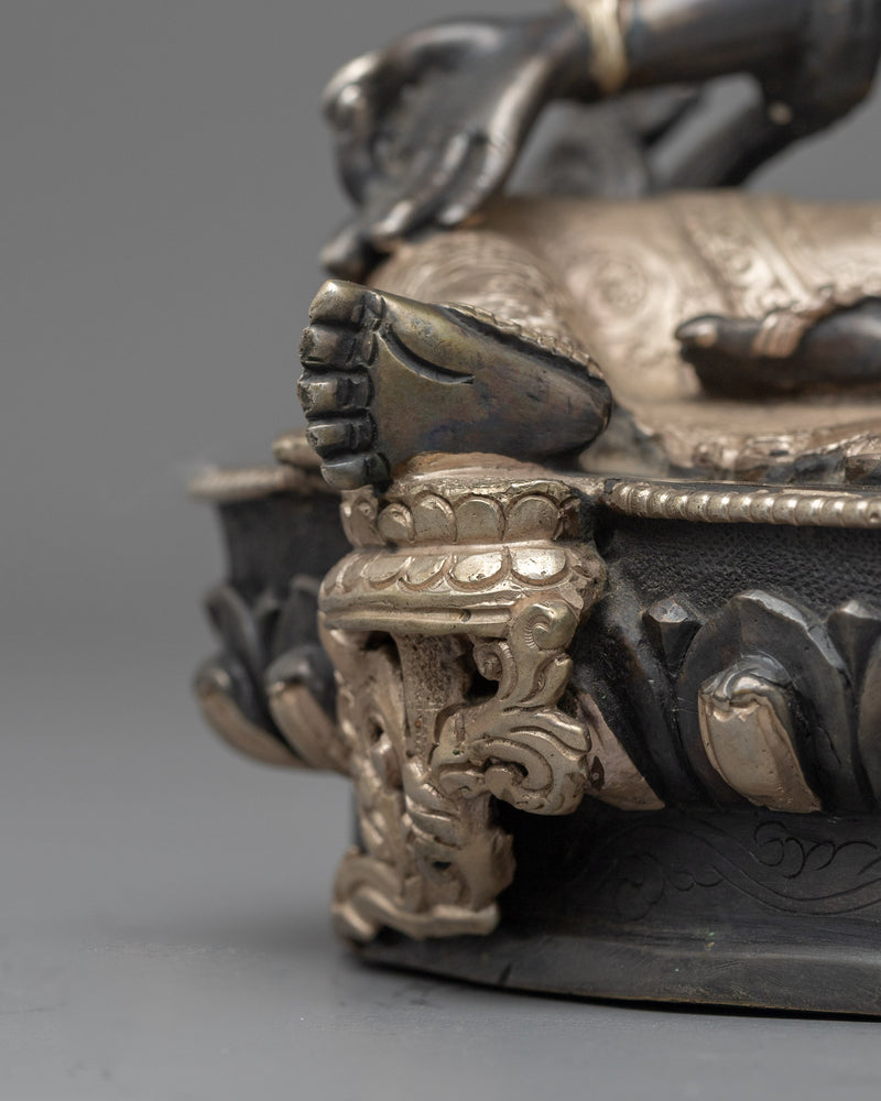 Oxidized Green Tara Figurine | Symbol of Compassion and Wisdom