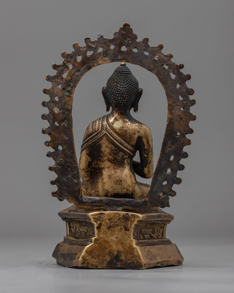 Primordial Buddha Vairocana Statue | Antique Finish Sculptures from Nepal