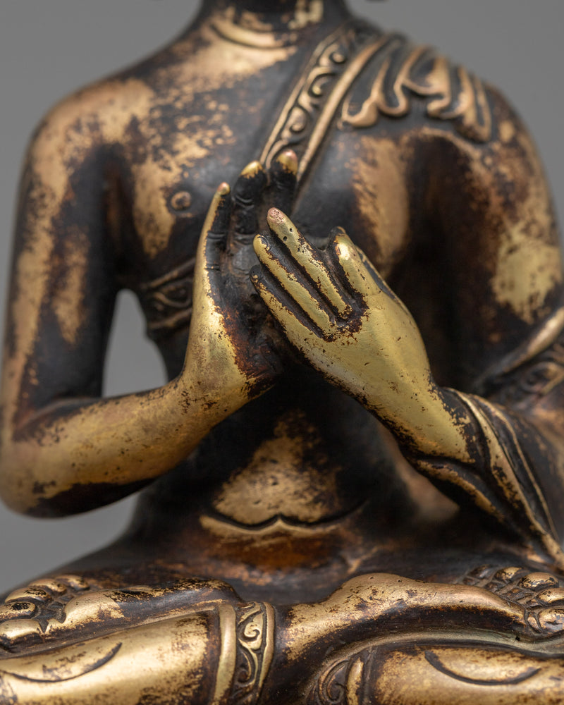 Primordial Buddha Vairocana Statue | Antique Finish Sculptures from Nepal