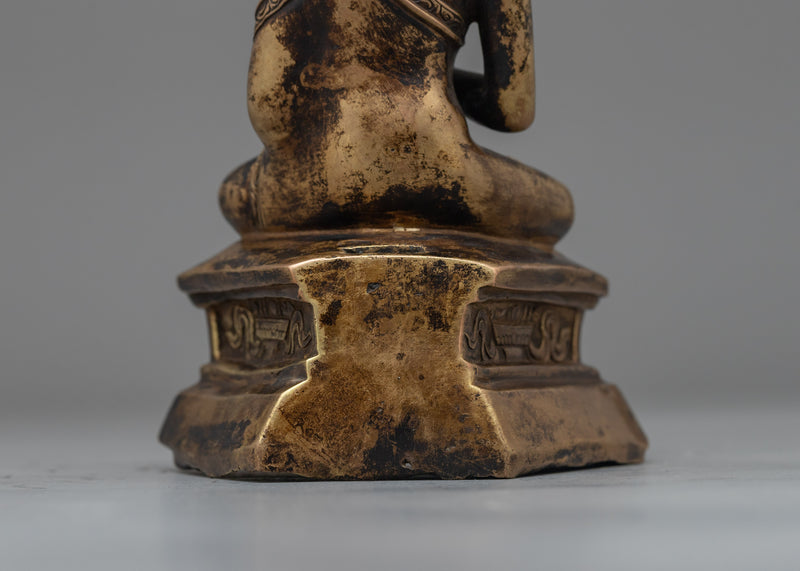 Primordial Buddha Vairocana Statue | Antique Finish Sculptures from Nepal