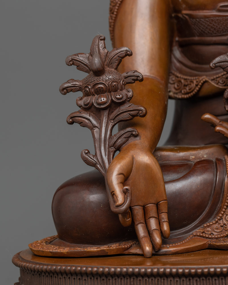 Healing Medicine Sangay Statue | Oxidized Copper Artistry