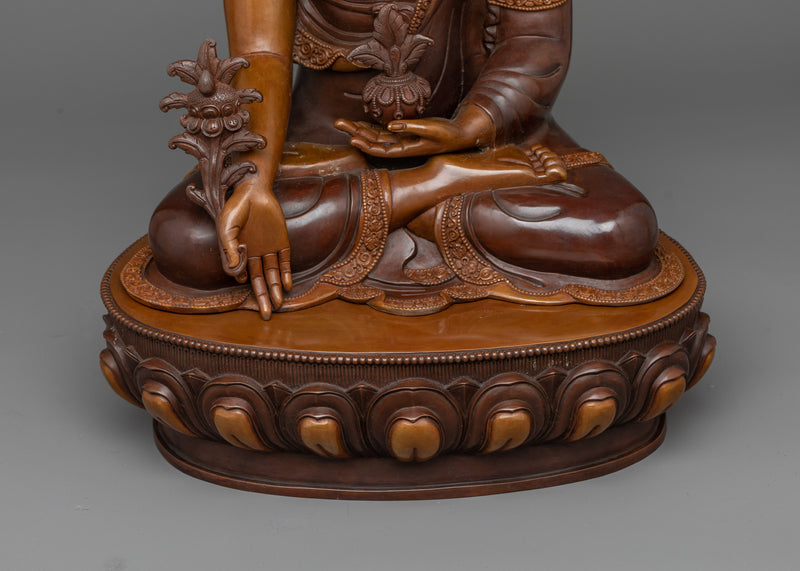 Healing Medicine Sangay Statue | Oxidized Copper Artistry