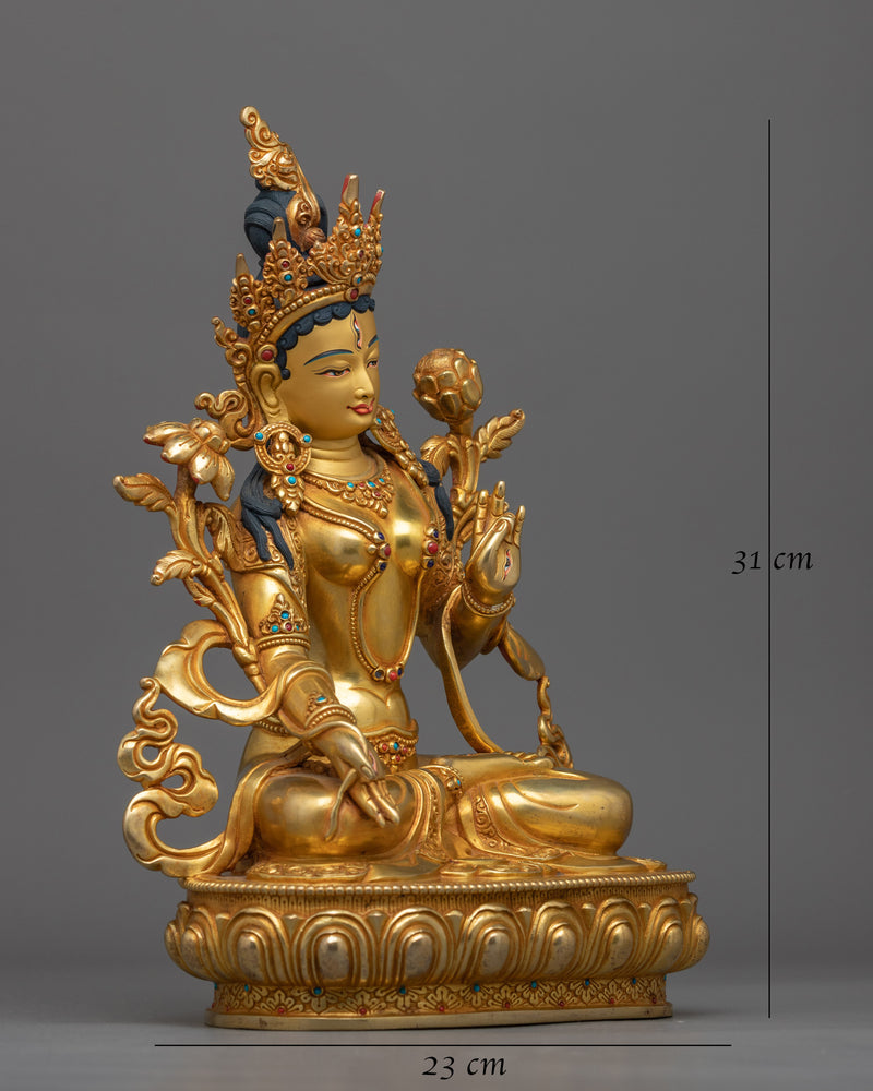 Sita Tara Goddess Statue | Radiant Symbol of Enlightenment