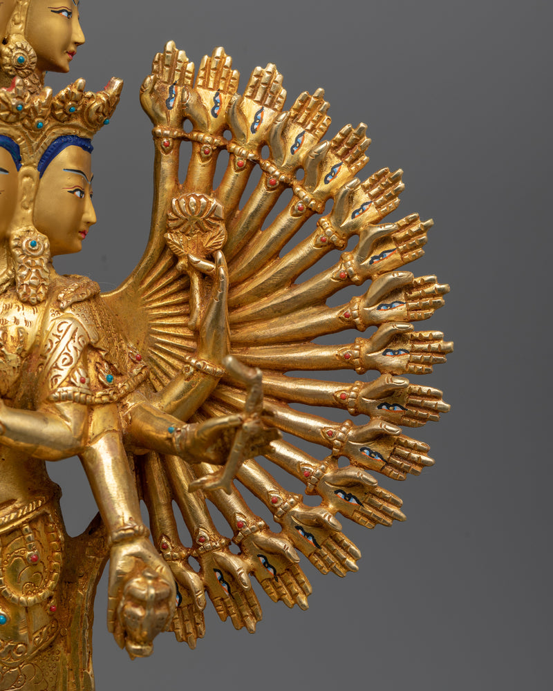 1000 Arms Avalokiteshvara Statue | Divine Compassion Embodied