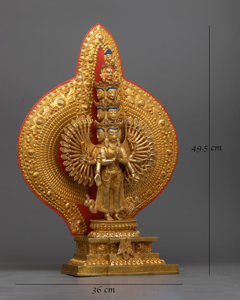 1000 Arms Avalokiteshvara Statue | Divine Compassion Embodied