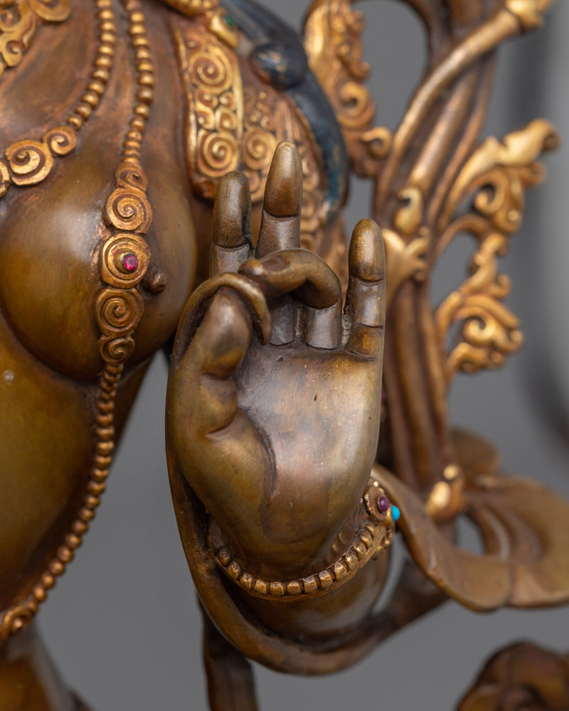 Arya Tara Oxidized Figurine | Radiant Symbol of Devotion