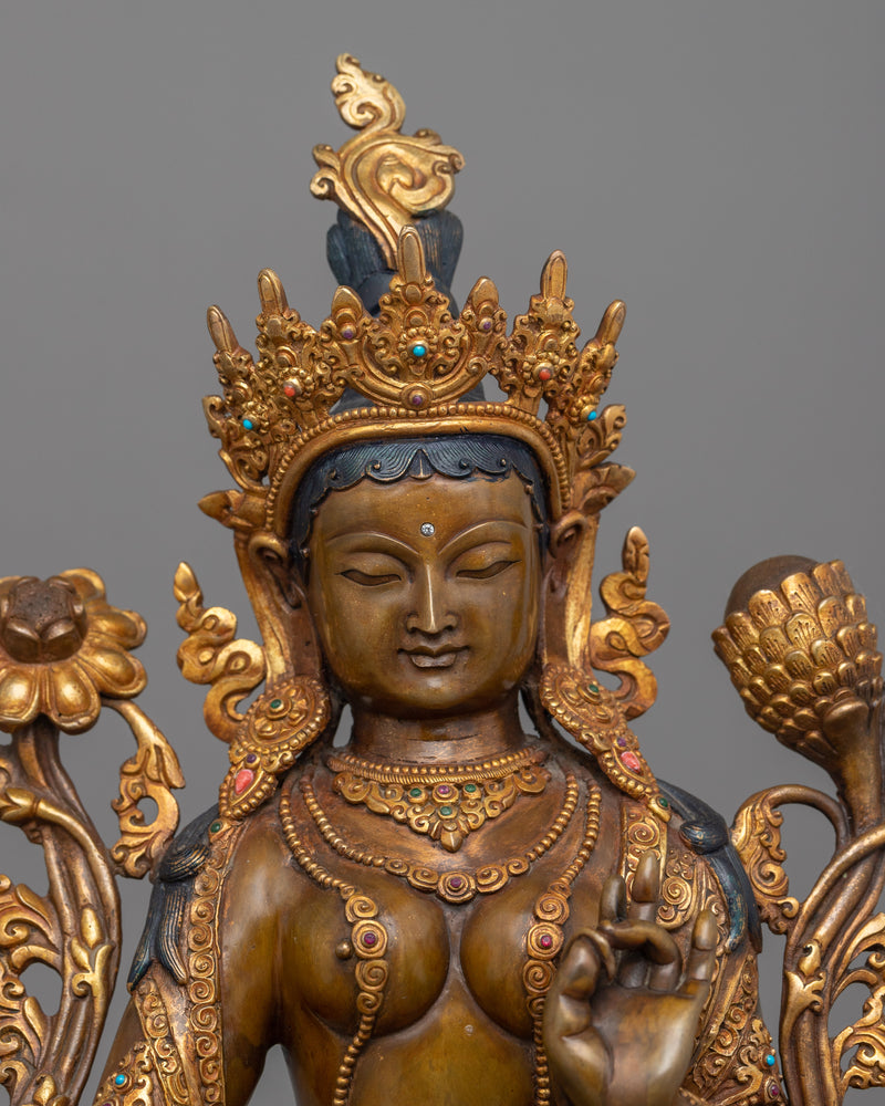 arya-tara-oxidized-figurine