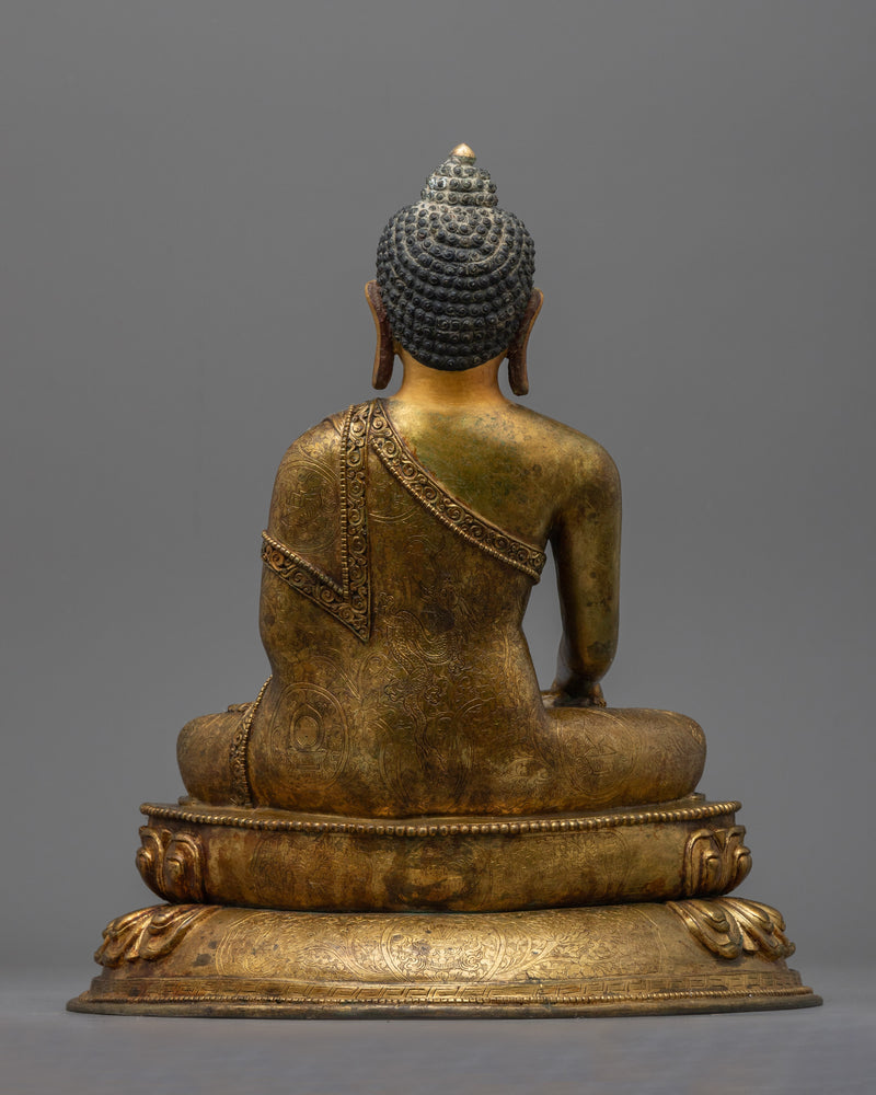 Shakyamuni Buddha Antique Figurine | Timeless Elegance and Spiritual Serenity