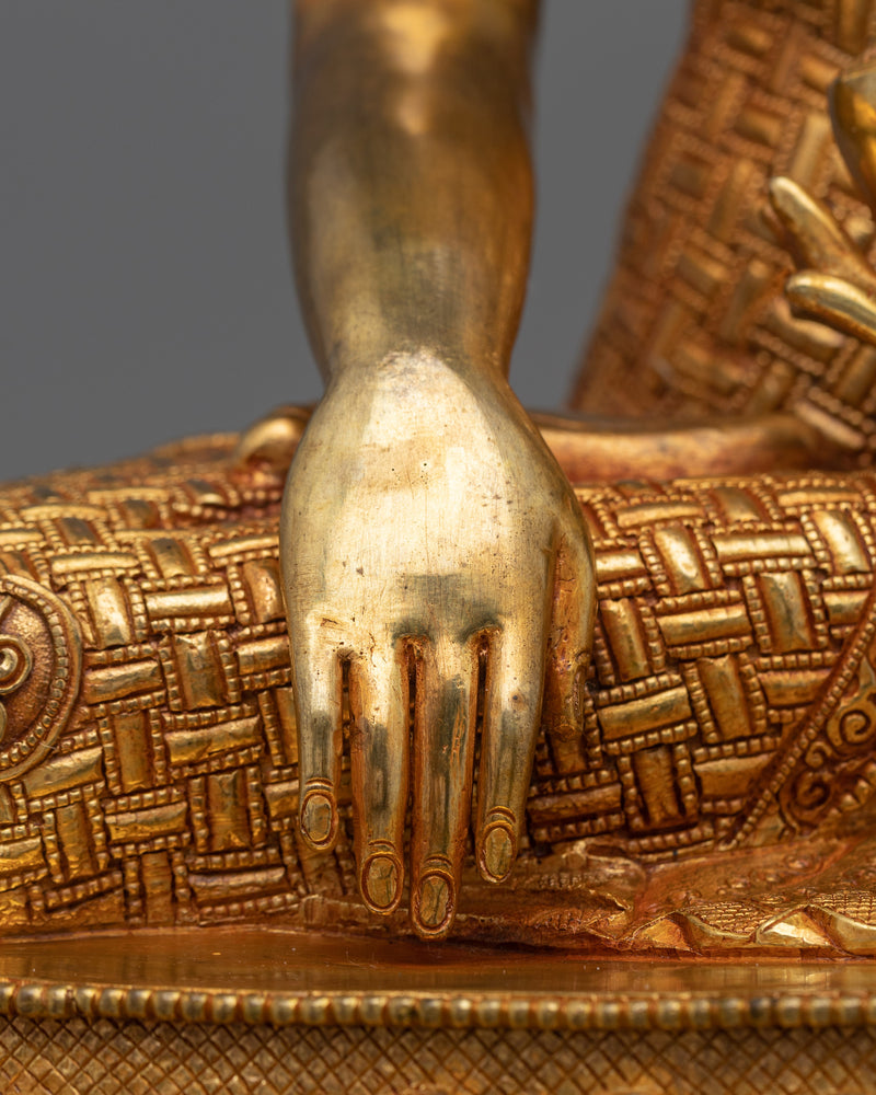 Shakyamuni Buddha 24K Gold Gilded Figurine | A Symbol of Divine Enlightenment