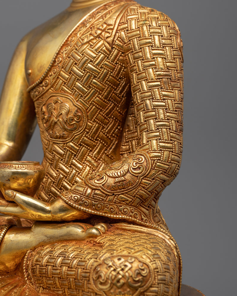 Shakyamuni Buddha 24K Gold Gilded Figurine | A Symbol of Divine Enlightenment