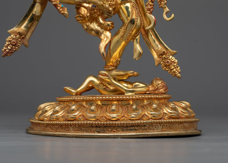 Kurukulla Tara Statue | Enchanting 24K Gold Gilded Feminine Power