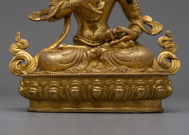 Vajrasattva Primordial Buddha Statue | 24K Gold Gilded Symbol of Purity