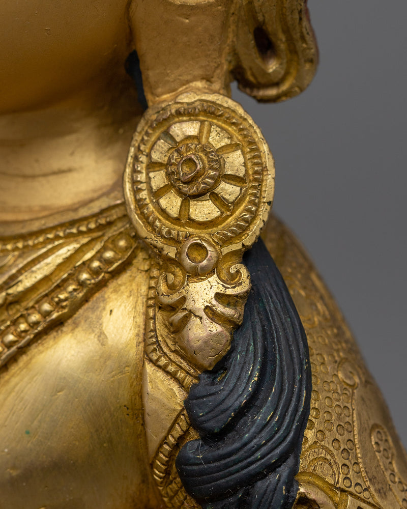 Vajrasattva Primordial Buddha Statue | 24K Gold Gilded Symbol of Purity