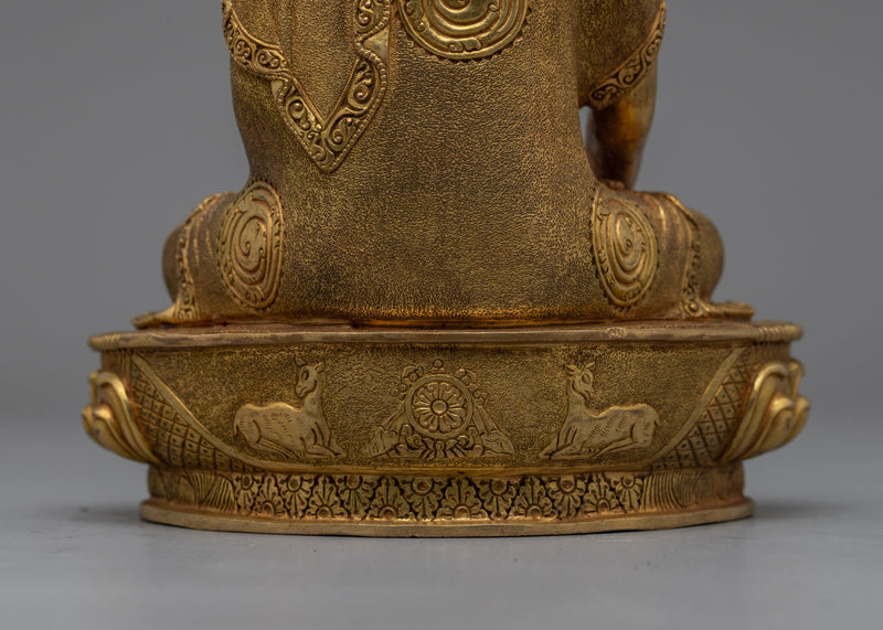 Historical Buddha Statue | 24K Gold Gilded Enlightened Master