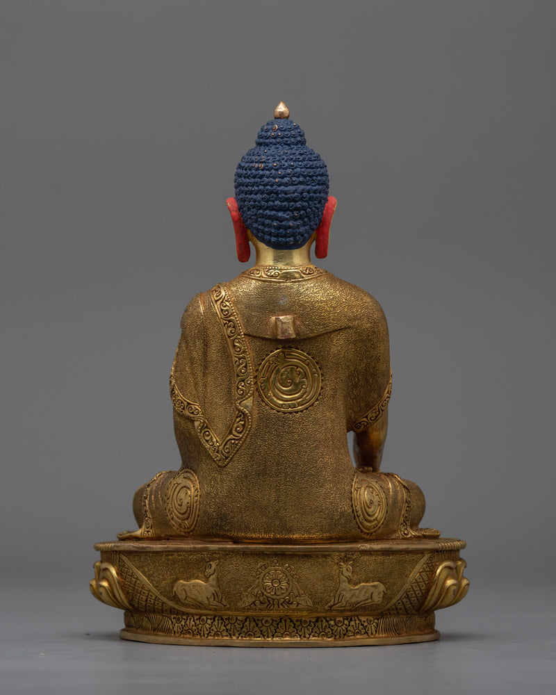 Historical Buddha Statue | 24K Gold Gilded Enlightened Master