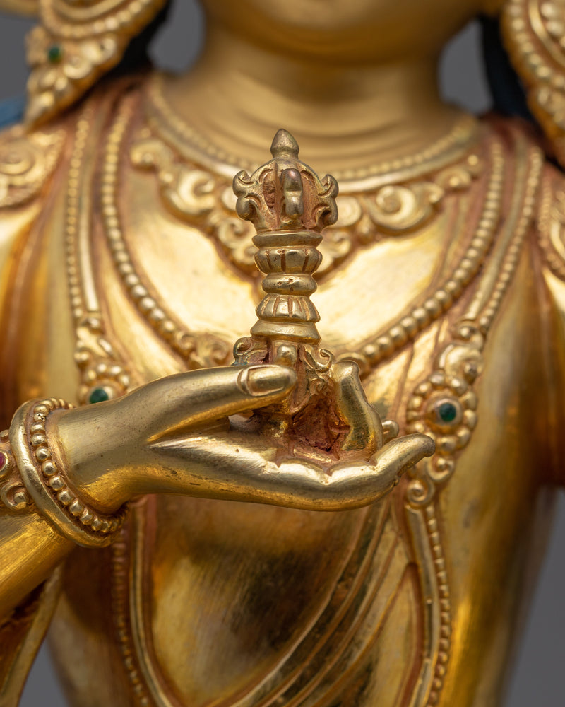 Purification Buddha Vajrasattva Statue | 24K Gold Gilded Icon of Clarity