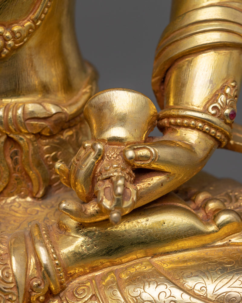 Purification Buddha Vajrasattva Statue | 24K Gold Gilded Icon of Clarity