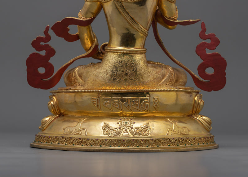 Purification Buddha Vajrasattva Statue | 24K Gold Gilded Icon of Clarity