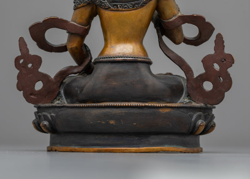 Vajrasattva Primordial Buddha Statue | Oxidized Copper Essence