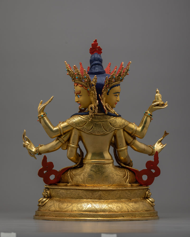 Namgyalma Longevity Deity Statue | 24K Gold Gilded Beacon of Eternal Life