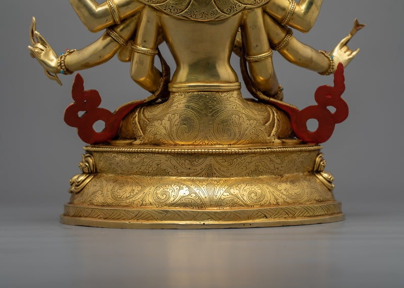 Namgyalma Longevity Deity Statue | 24K Gold Gilded Beacon of Eternal Life