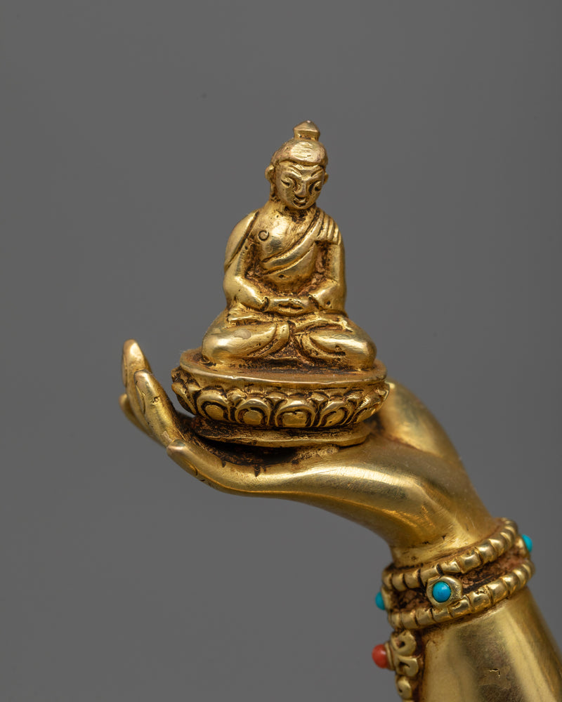 Namgyalma Longevity Deity Statue | 24K Gold Gilded Beacon of Eternal Life