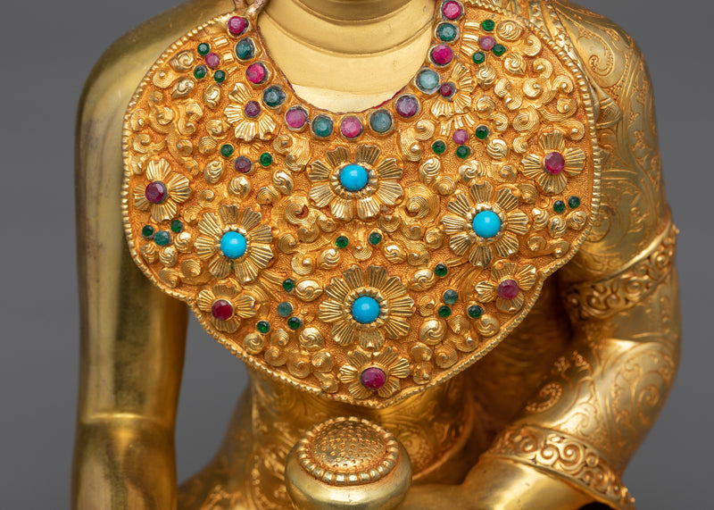 Jewel Crown Shakyamuni Buddha Statue | Embodiment of Divine Wisdom