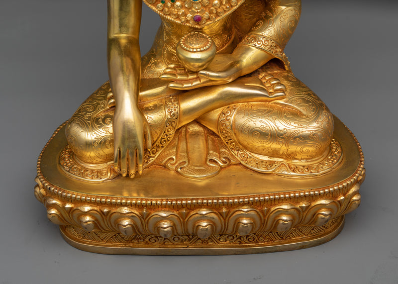 Jewel Crown Shakyamuni Buddha Statue | Embodiment of Divine Wisdom