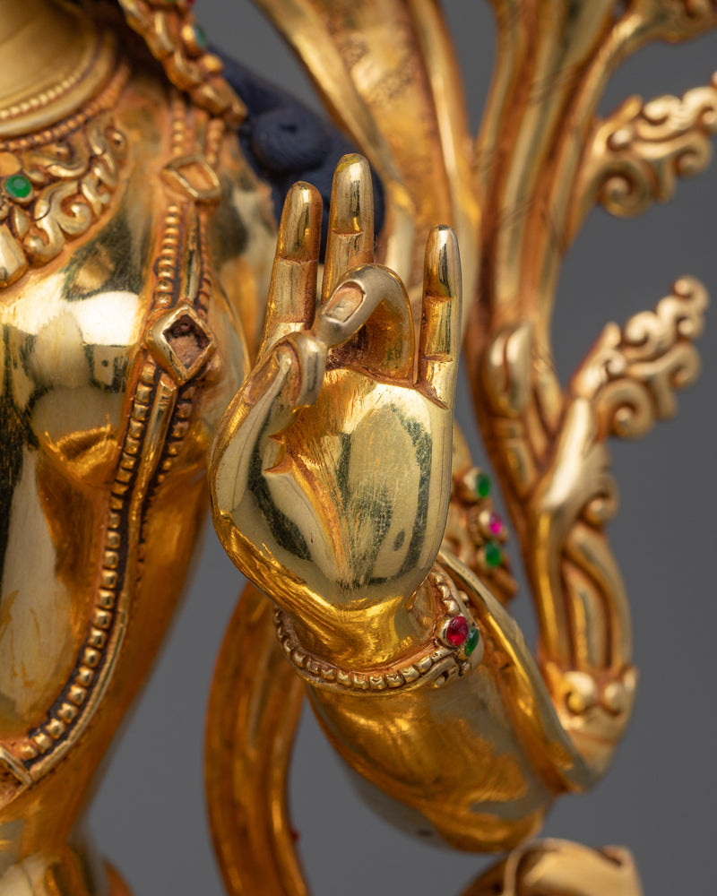 The Diva Green Tara Statue | Manifestation of Compassion and Protection