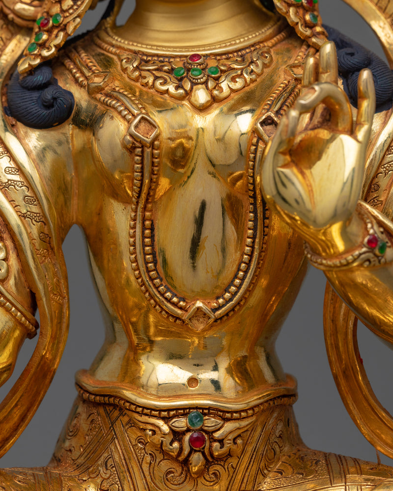 The Diva Green Tara Statue | Manifestation of Compassion and Protection