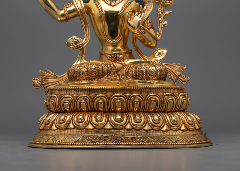 Wisdom Bodhisattva Deity Manjushri Statue | Beacon of Enlightened Wisdom