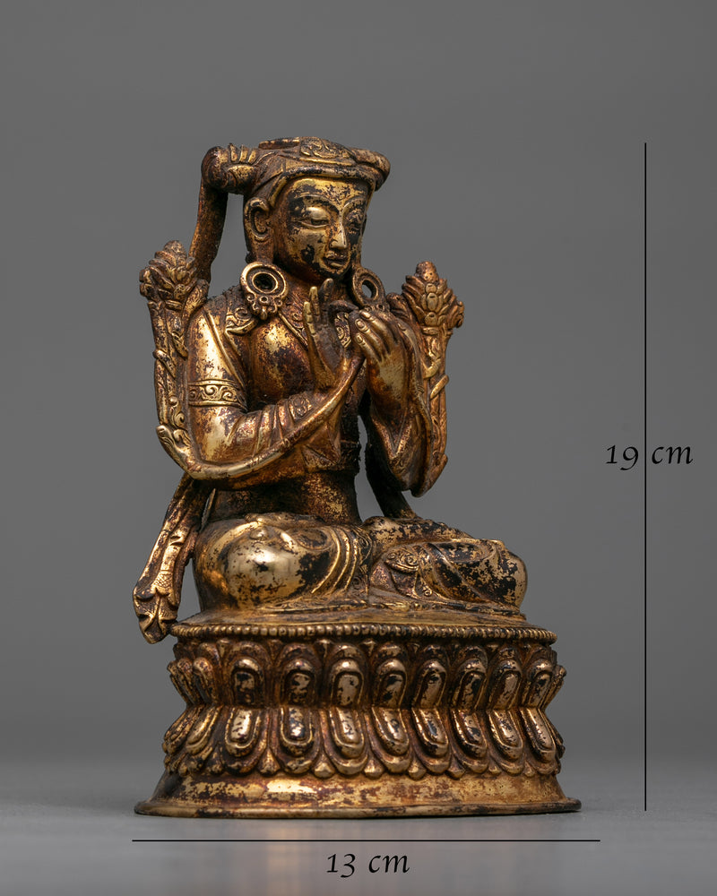 Buddhist Master Antique Figurine | Reverence for Spiritual Wisdom