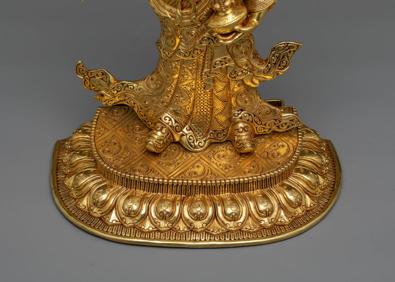 Guru Rinpoche Standing Figurine | Experience Spiritual Majesty and Tranquility