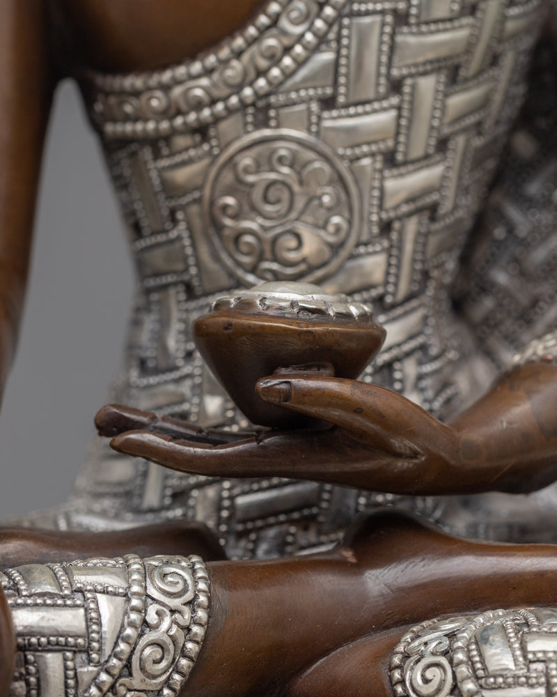 Shakyamuni Buddha Oxidized Figurine | Embrace Serenity and Enlightenment