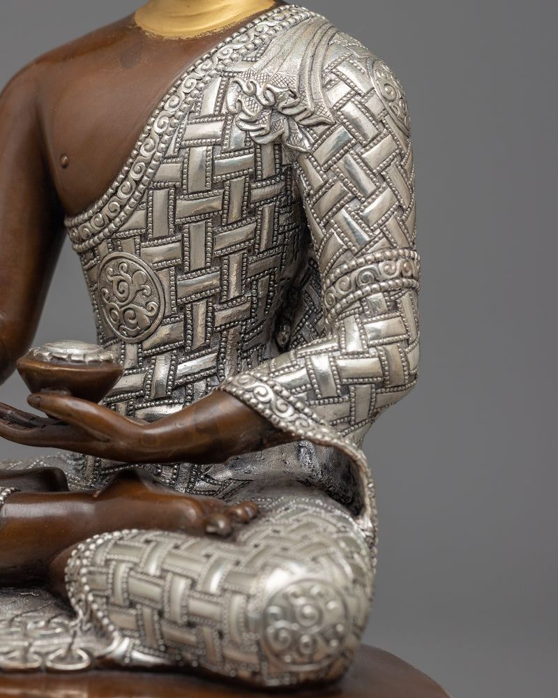 Shakyamuni Buddha Oxidized Figurine | Embrace Serenity and Enlightenment