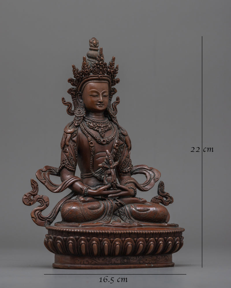 Amitayus Oxidized Figurine | Embrace Eternal Health and Longevity