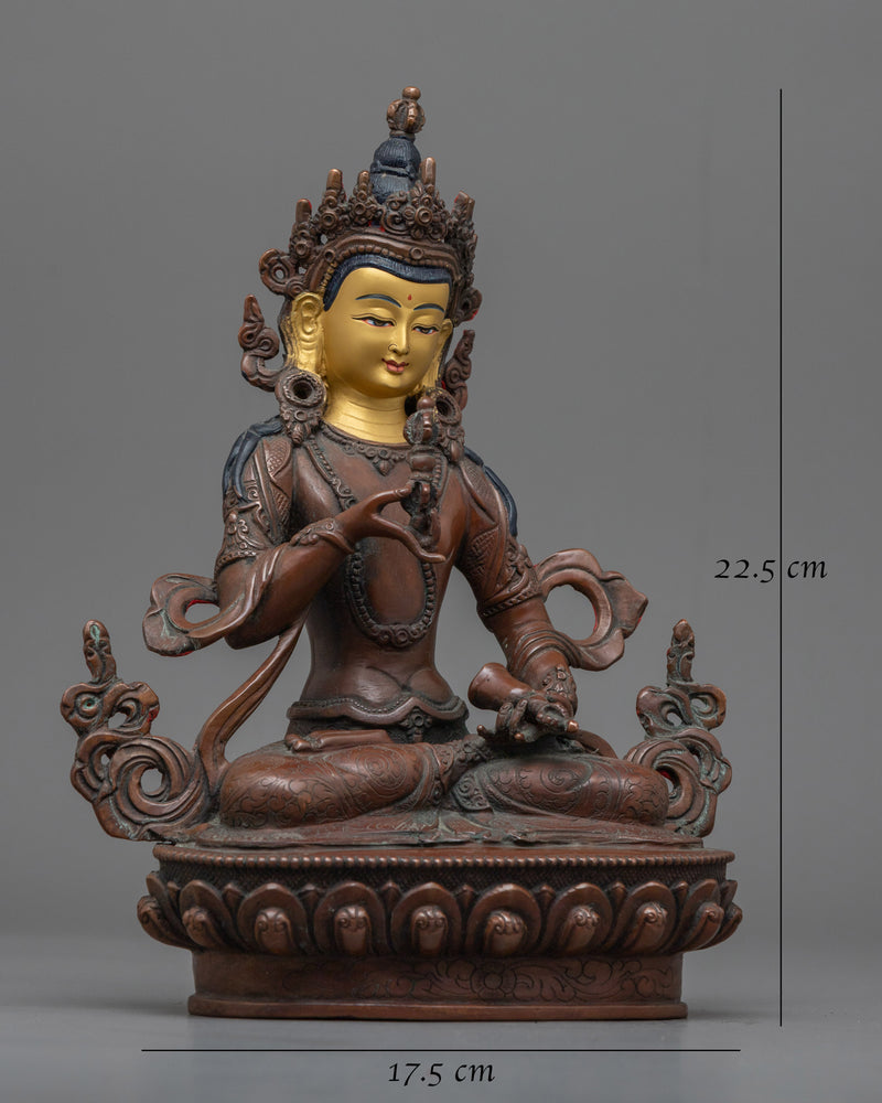 Vajrasattva Oxidized Figurine | Awaken Your Inner Purity and Strength