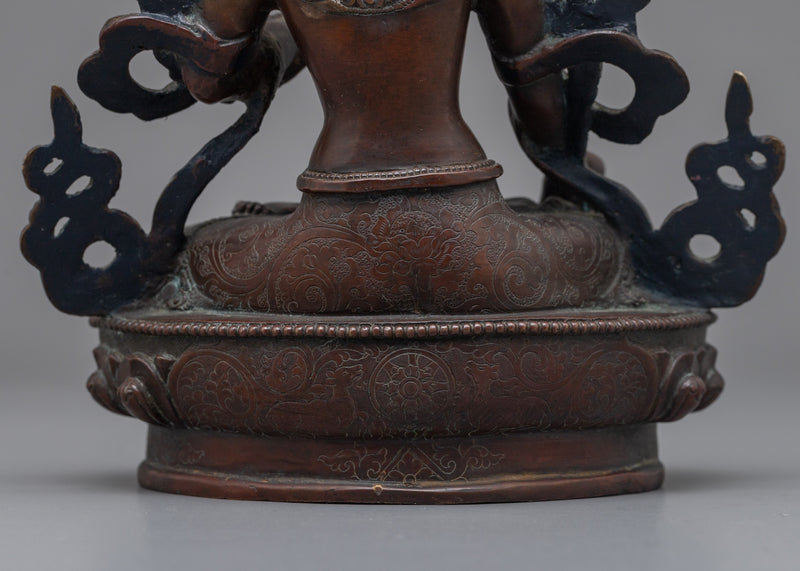 Oxidized White Tara Figurine | Embrace Divine Feminine Grace and Compassion