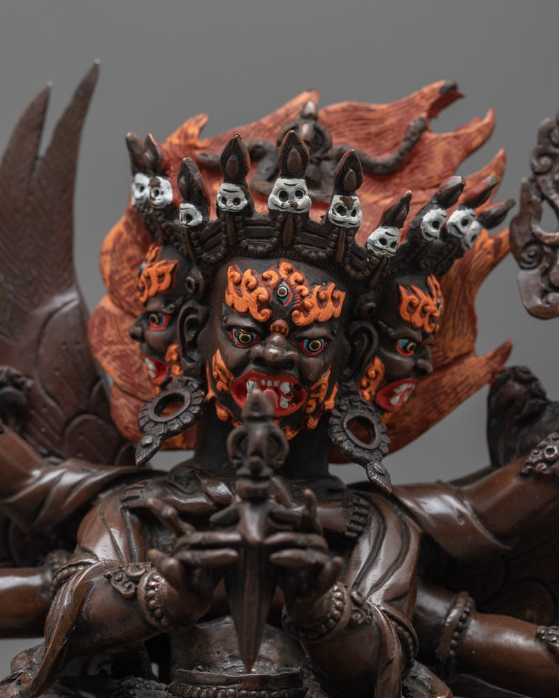 Vajrakilaya Oxidized Figurine | Embrace the Fierce Energy