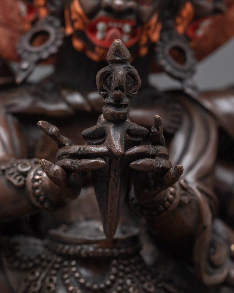 Vajrakilaya Oxidized Figurine | Embrace the Fierce Energy