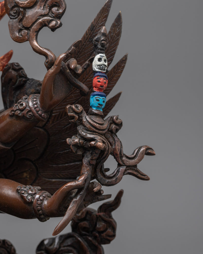 Vajrakilaya Oxidized Figurine | Embrace the Fierce Energy