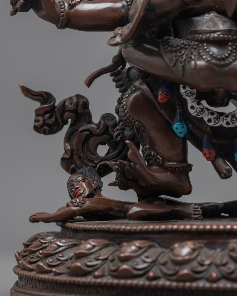 Vajrakilaya Oxidized Figurine | Embrace the Fierce Energy