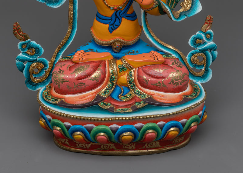 Manjushri Yellow Figurine | Illuminate Your Path to Wisdom