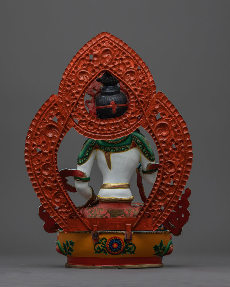 Vajrasattva White Figurine | Embrace the Purity of Divine Transformation